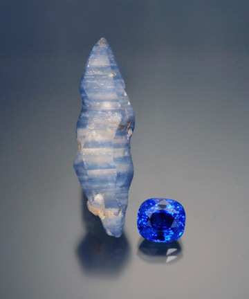 sapphire blue rough